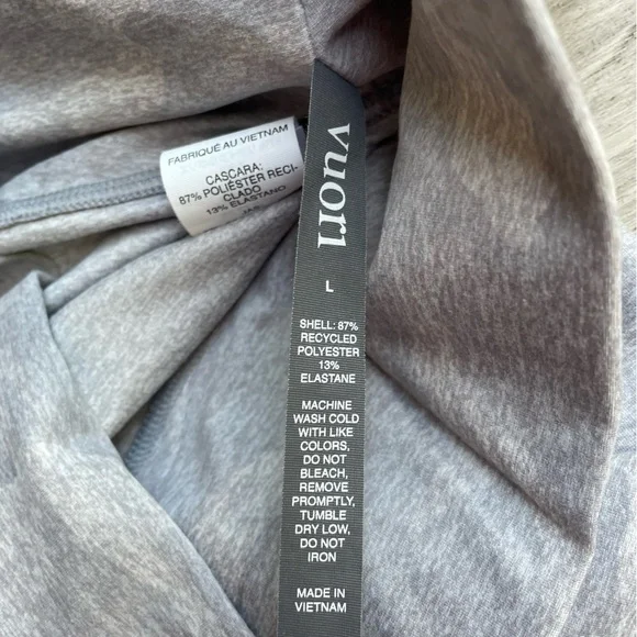 Vuori Clean Elevation Legging In Pale Heather Camo Gray Colorway High Rise M & L - Picture 11 of 13